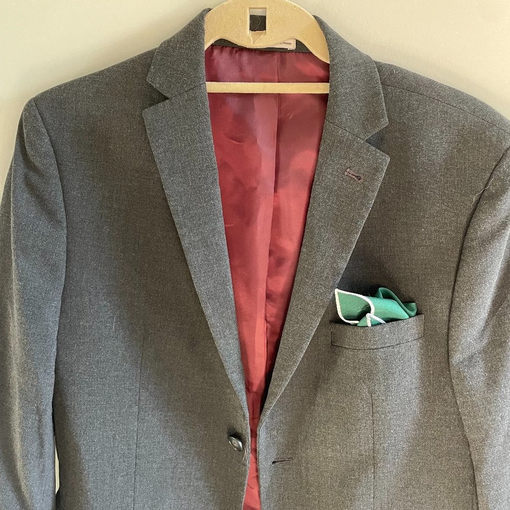 Boy's Wool Dark Gray Suit